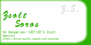 zsolt soros business card